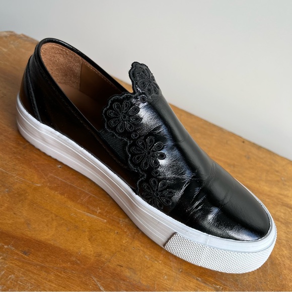 See By Chloe Black Platform Patent Leather Sneakers - Picture 11 of 11